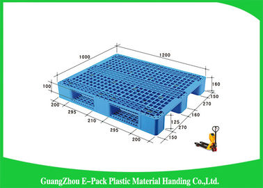Palettes en plastique industrielles de capacité de charge de Higah, palettes en plastique réutilisées empilables