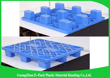 durée de vie de empilement facile de palettes en plastique empilables économiques bleues d'exportation de 1200*1000mm longue