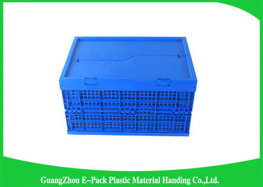 Mesh Folding Storage Crates, matériaux en plastique pliants des poubelles de stockage de ménage pp