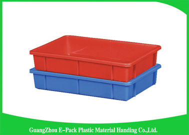 Grand empilable en plastique industriel d'épiceries de taille standard de plateaux de stockage réutilisé