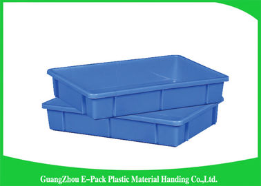 Grand empilable en plastique industriel d'épiceries de taille standard de plateaux de stockage réutilisé