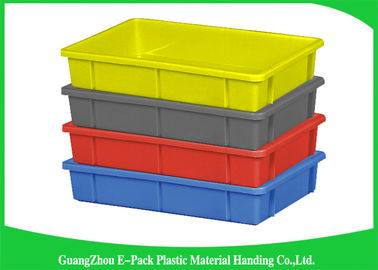 Grand empilable en plastique industriel d'épiceries de taille standard de plateaux de stockage réutilisé