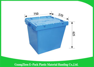 nouvelles pp poubelles de stockage résistantes de 170L100%, boîte en plastique avec l'économie de l'espace articulée de couvercle