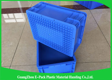 Euro boîtes de rangement en plastique de 45 litres, poubelles de stockage industrielles pp légers