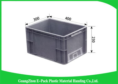 récipients d'entreposage 20L en plastique empilables, grande capacité de charge en plastique 20kg de boîtes de rangement
