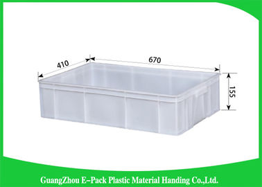 Rectangle pliant de grandes boîtes de rangement en plastique, grands récipients en plastique qui respecte l'environnement