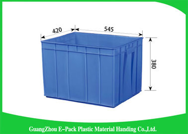 Le rectangle pliant les plateaux en plastique de stockage longtemps la durée de vie 545 * 420 * 380mm