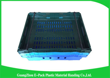 Customzized Mesh Plastic Food Crates avec les poignées ou les poignées ergonomiques
