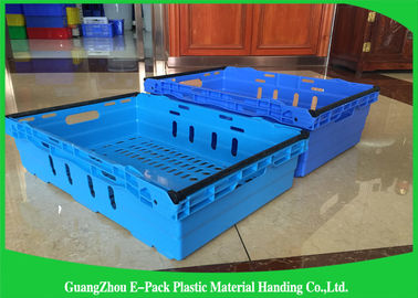 Customzized Mesh Plastic Food Crates avec les poignées ou les poignées ergonomiques