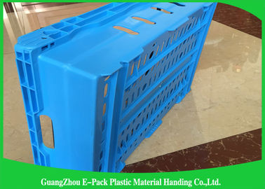 Poubelles de stockage en plastique empilables adaptées aux besoins du client, caisses en plastique pliantes avec des couvercles