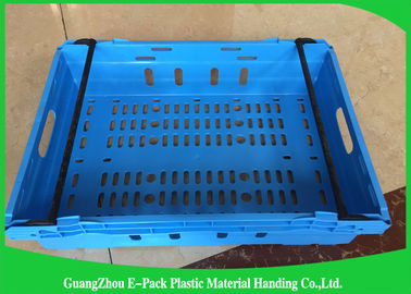 Customzized Mesh Plastic Food Crates avec les poignées ou les poignées ergonomiques