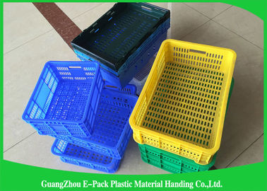 Empilement facile d'épiceries de catégorie de Mesh Plastic Food Crates Food de santé