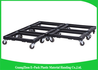 4 roues DutyPlastic lourd déplaçant la vie de Dolly Big Capacity Long Service 612 * 412 * 145mm