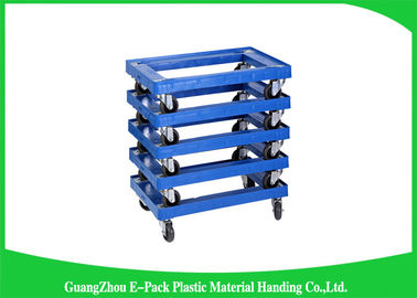 4 roues DutyPlastic lourd déplaçant la vie de Dolly Big Capacity Long Service 612 * 412 * 145mm