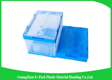 Récipients en plastique pliants attachés solides de couvercles stockés pour le supermarché