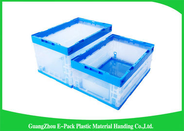 Boîtes de rangement en plastique pliantes de la Vierge pp avec des couvercles, récipient en plastique pliable imperméable