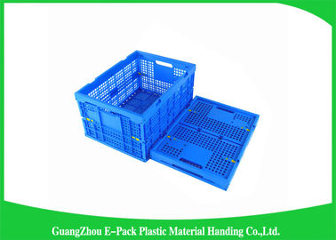 Mesh Ventilated Folding Plastic Crates durable 600 * 400 * 400mm empilables portatifs
