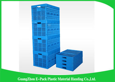 Mesh Ventilated Folding Plastic Crates durable 600 * 400 * 400mm empilables portatifs