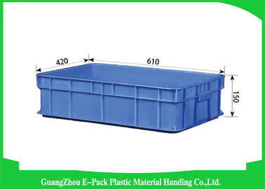Récipients d'entreposage en plastique empilables d'agriculture, euro boîtes de empilement durables 610 * 420 * 150mm