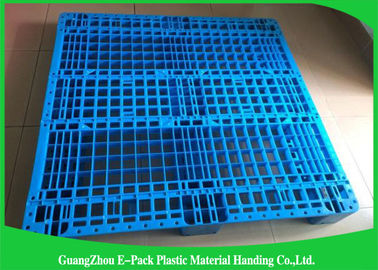 Euro type visage simple de palettes en plastique résistantes pour l'entrepôt de l'industrie alimentaire