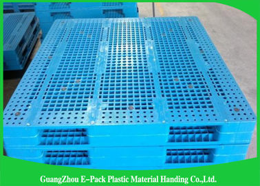 Les palettes en plastique de expédition d'euro d'exportation de logistique doublent la taille standard faite face empilable