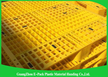 Palettes en plastique bleues résistantes de Rackable 1 Ton Steel Reinforced 1200*1000mm