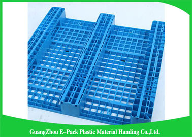 Petites palettes en plastique de visage simple avec les tubes en acier à l'intérieur, Mini Plastic Pallets de faible puissance