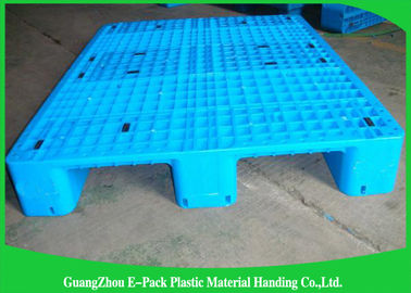 Palettes en plastique bleues résistantes de Rackable 1 Ton Steel Reinforced 1200*1000mm