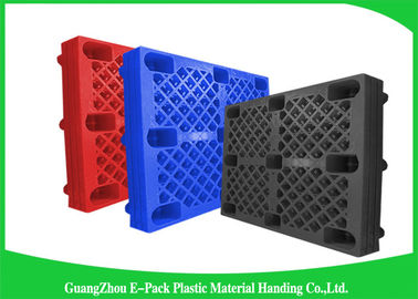 Palettes en plastique de Rackable d'entrepôt empilable, 40 x 48 palettes en plastique de faible puissance