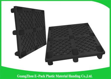 Palettes en plastique empilables de HDPE industriel antidérapage avec la plate-forme solide durable