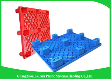 Palettes en plastique empilables de HDPE industriel antidérapage avec la plate-forme solide durable