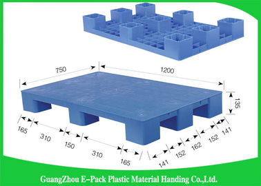 Visage simple de palettes en plastique empilables légères neuf pieds de matériel réutilisé par 100%