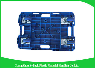 Grande capacité de charge industrielle Dolly Cart de plastique, chariot mobile recyclable d'équipement