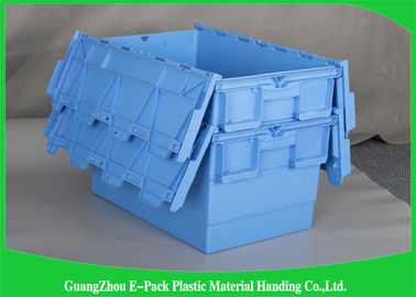 Poubelles de stockage en plastique d'entrepôt avec des couvercles, 600 * 400 * boîtes en plastique adaptées aux besoins du client par 315mm de stockage