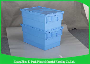 Poubelles de stockage en plastique d'entrepôt avec des couvercles, 600 * 400 * boîtes en plastique adaptées aux besoins du client par 315mm de stockage