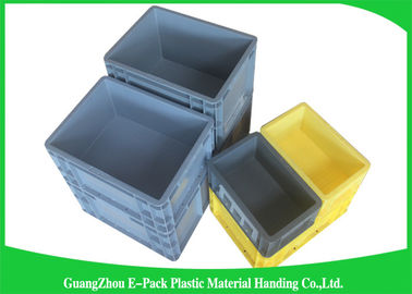 Conteneurs de empilement en plastique de 45 litres euro 600 * 400 * 230mm qui respecte l'environnement de empilement faciles