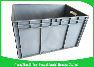 Poubelles de stockage industrielles en plastique standard de pp, boîtes de empilement en plastique réutilisables