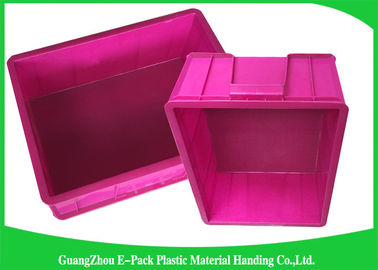 Couvercles de Mini Load Euro Containers With, matériaux de empilement en plastique standard des boîtes pp