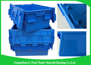 conteneurs attachés en plastique de couvercle 600 * de 400 * de 315mm empilables et matériaux empilables de pp