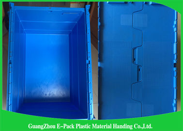 conteneurs attachés en plastique de couvercle 600 * de 400 * de 315mm empilables et matériaux empilables de pp