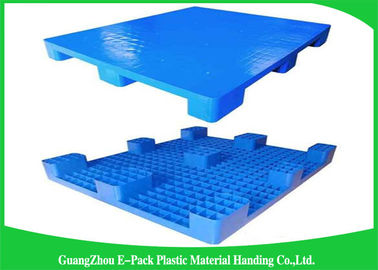Bleu en plastique empilable d'exportation de jambes des palettes 9 de cargaison d'Economica 1200 * 1000mm