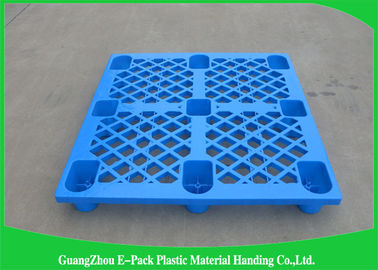 Bleu en plastique empilable d'exportation de jambes des palettes 9 de cargaison d'Economica 1200 * 1000mm