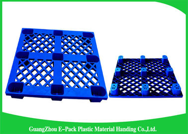 Bleu en plastique empilable d'exportation de jambes des palettes 9 de cargaison d'Economica 1200 * 1000mm