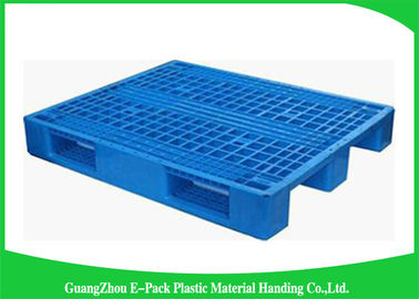 Type en plastique industriel d'entrée des palettes 4-Way de transport recyclable bleu