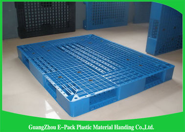 Palettes en plastique bleues résistantes de Rackable 1 Ton Steel Reinforced 1200*1000mm