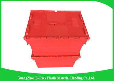 Conteneurs attachés en plastique industriels de couvercle, taille assortie par 600*400mm