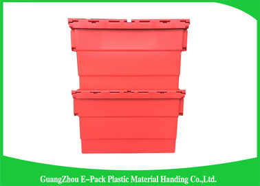 Conteneurs attachés en plastique de couvercle de 60 litres/boîte de rangement en plastique Lidded
