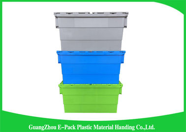 Conteneurs attachés en plastique de couvercle de 60 litres/boîte de rangement en plastique Lidded