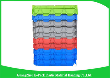 Conteneurs attachés en plastique de couvercle de 60 litres/boîte de rangement en plastique Lidded