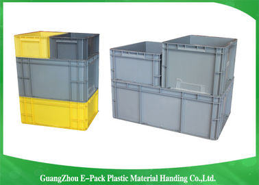 Euro logistique en plastique de pp empilant des conteneurs pour les vêtements 21.2L médical automatique de nourriture
